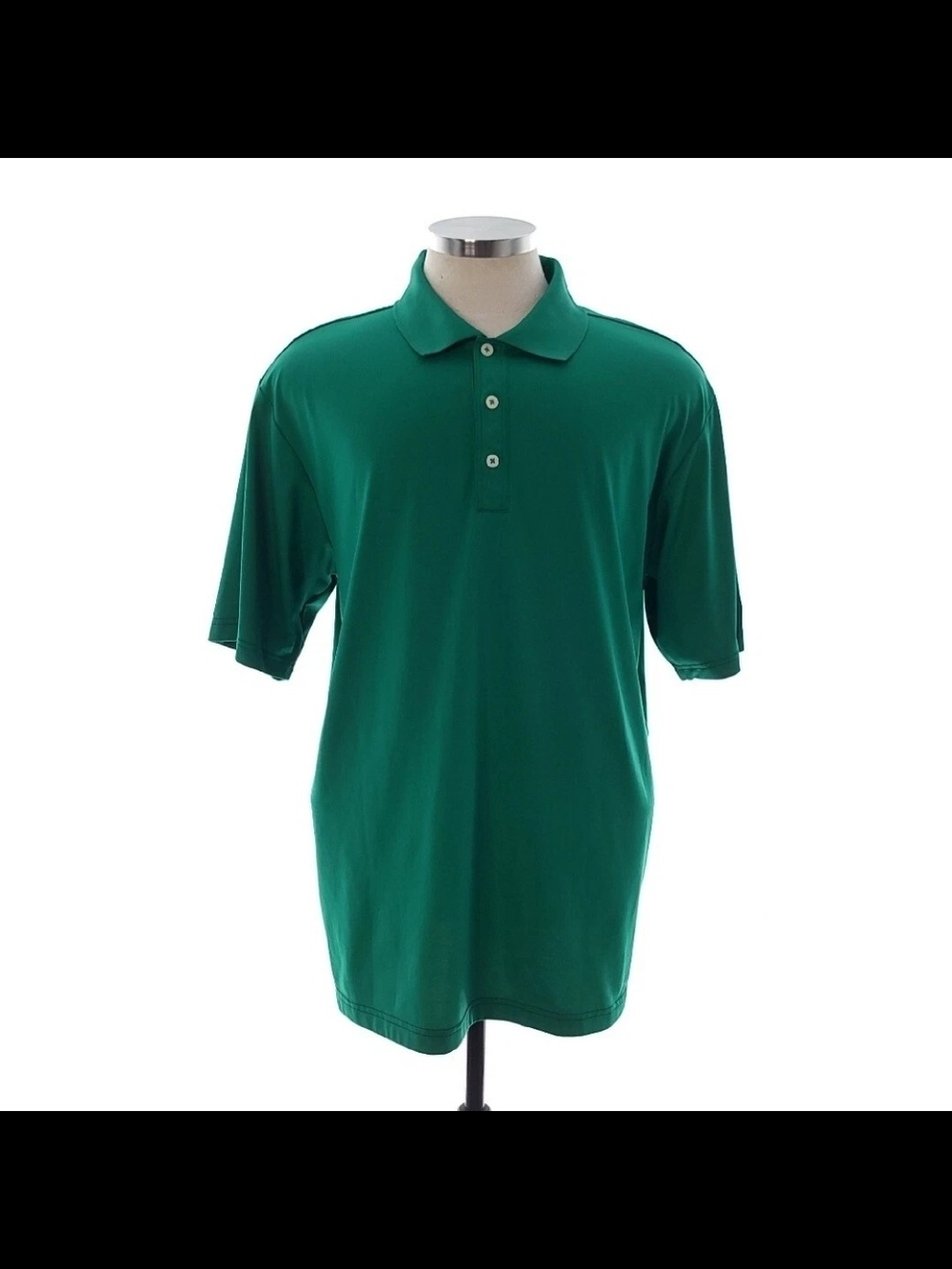 Adidas Golf Short Sleeve Polo Shirt Mens Size XL Green